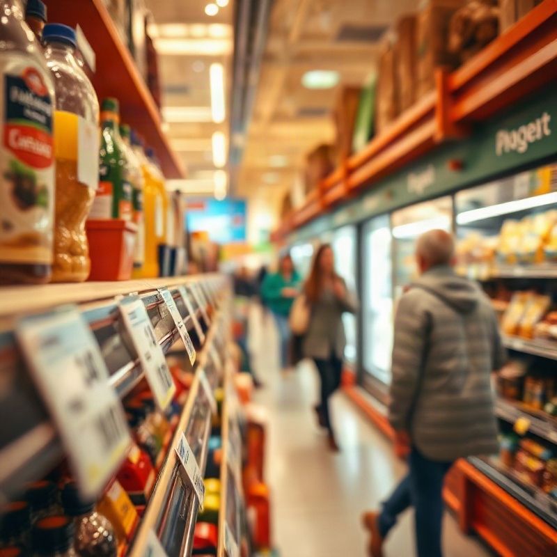 Cenovky v českém supermarketu